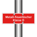 Metall-Feuerlöscher Klasse D