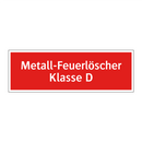 Metall-Feuerlöscher Klasse D