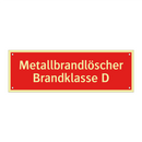Metallbrandlöscher Brandklasse D