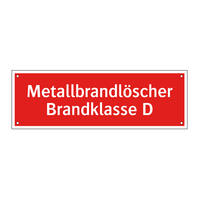Metallbrandlöscher Brandklasse D