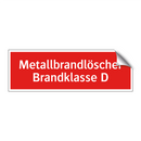Metallbrandlöscher Brandklasse D