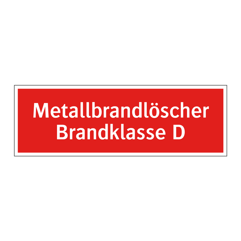 Metallbrandlöscher Brandklasse D