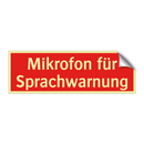 Mikrofon für Sprachwarnung