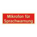 Mikrofon für Sprachwarnung