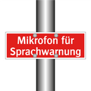Mikrofon für Sprachwarnung