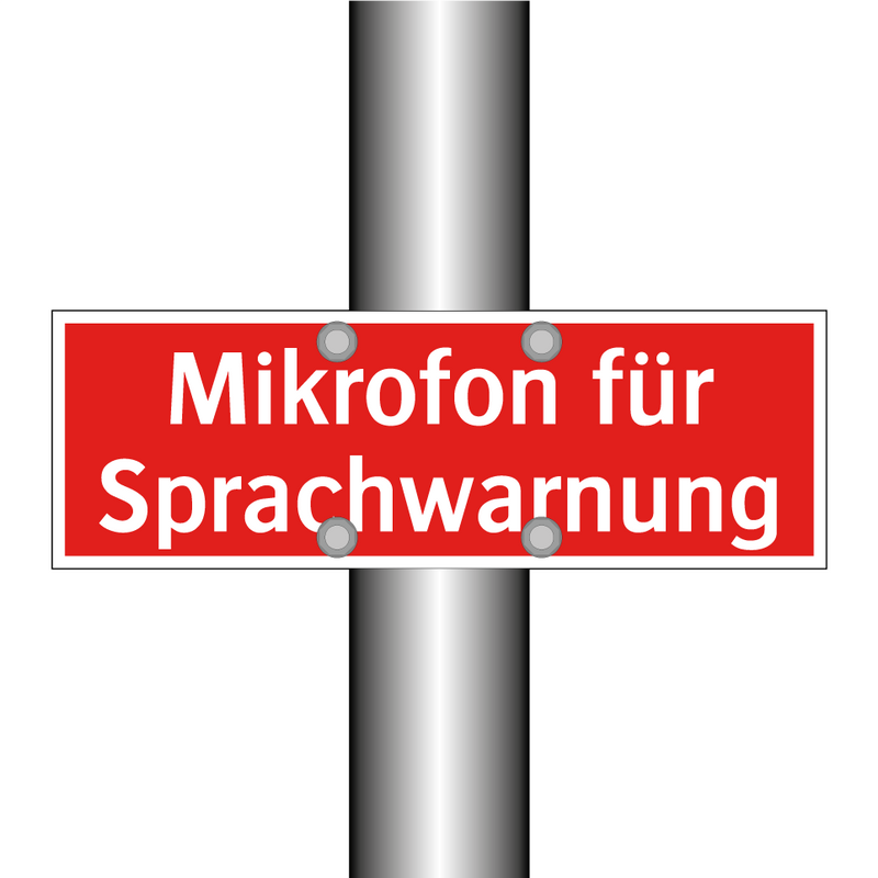Mikrofon für Sprachwarnung