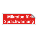 Mikrofon für Sprachwarnung