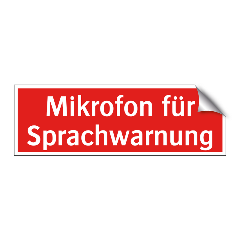 Mikrofon für Sprachwarnung