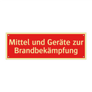 Mittel und Geräte zur Brandbekämpfung