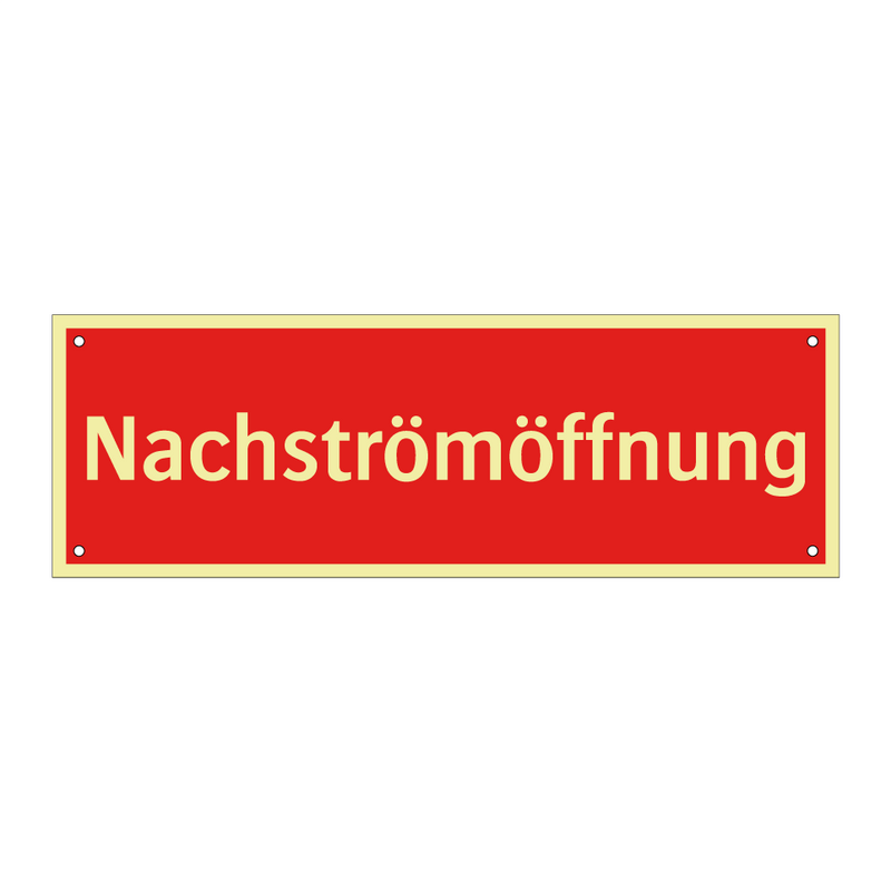 Nachströmöffnung