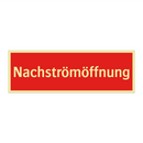 Nachströmöffnung