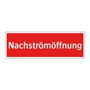 Nachströmöffnung
