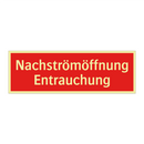 Nachströmöffnung Entrauchung