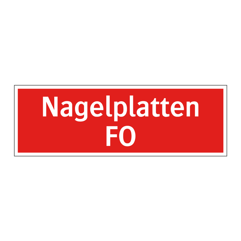 Nagelplatten FO