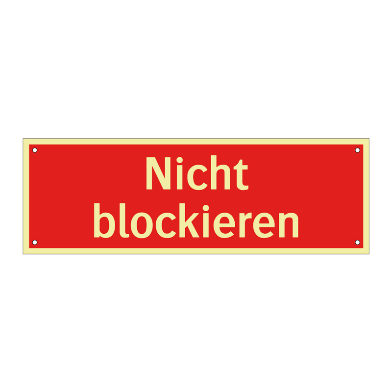 Nicht blockieren