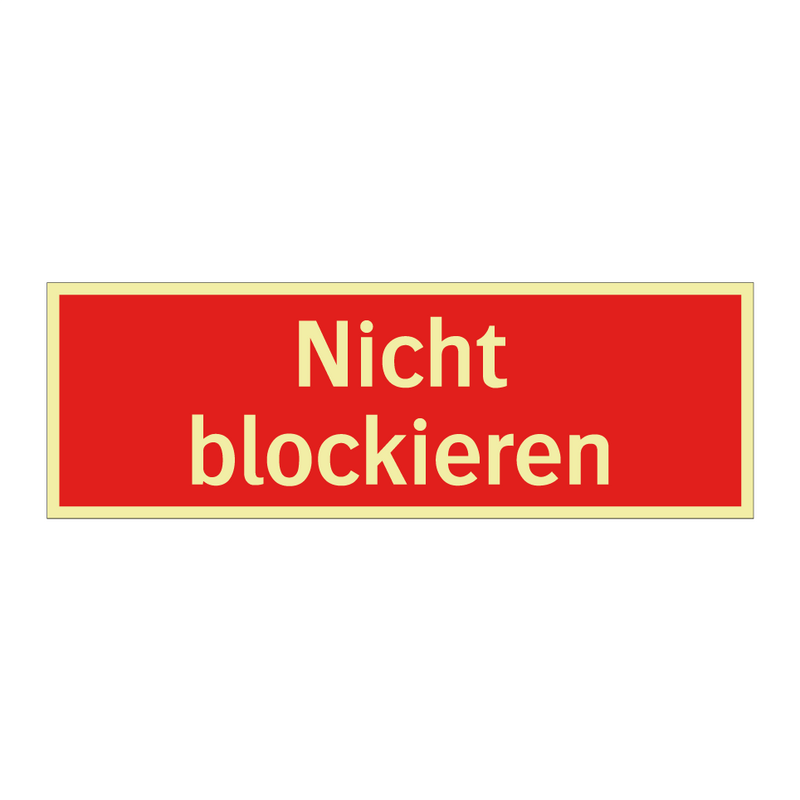 Nicht blockieren