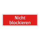 Nicht blockieren