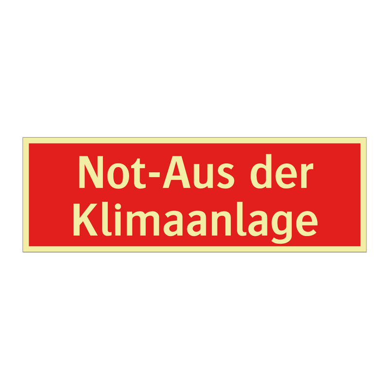 Not-Aus der Klimaanlage