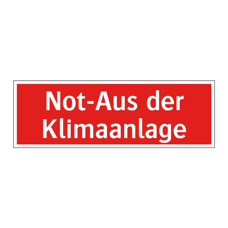 Not-Aus der Klimaanlage