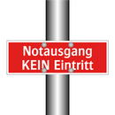 Notausgang KEIN Eintritt