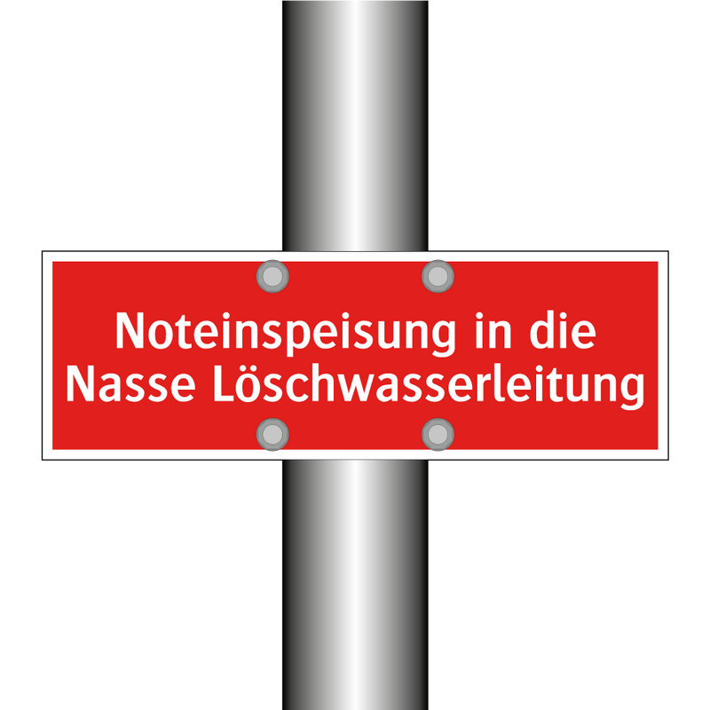 Noteinspeisung in die Nasse Löschwasserleitung