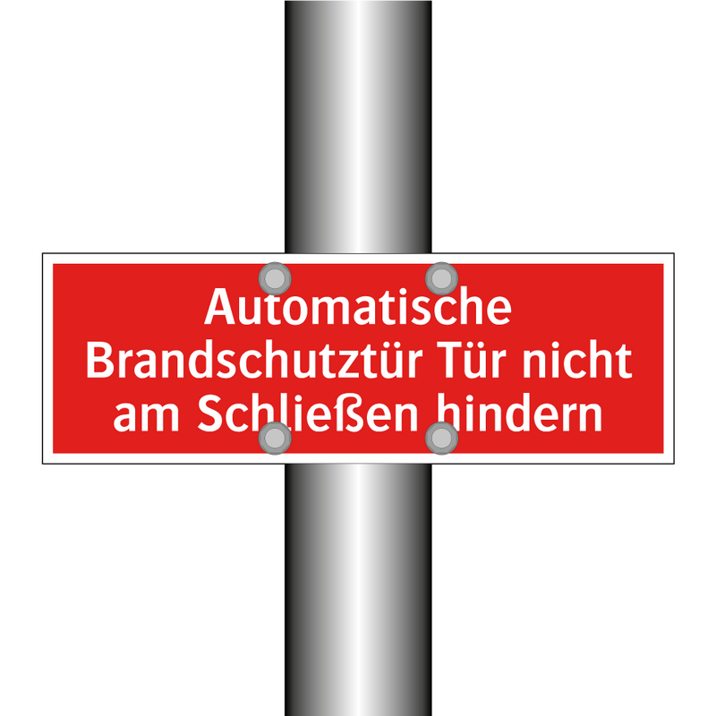 Automatische Brandschutztür Tür nicht am Schließen hindern