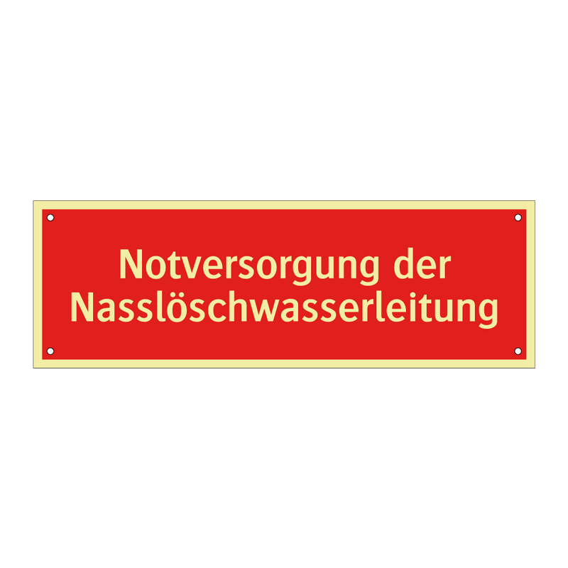 Notversorgung der Nasslöschwasserleitung