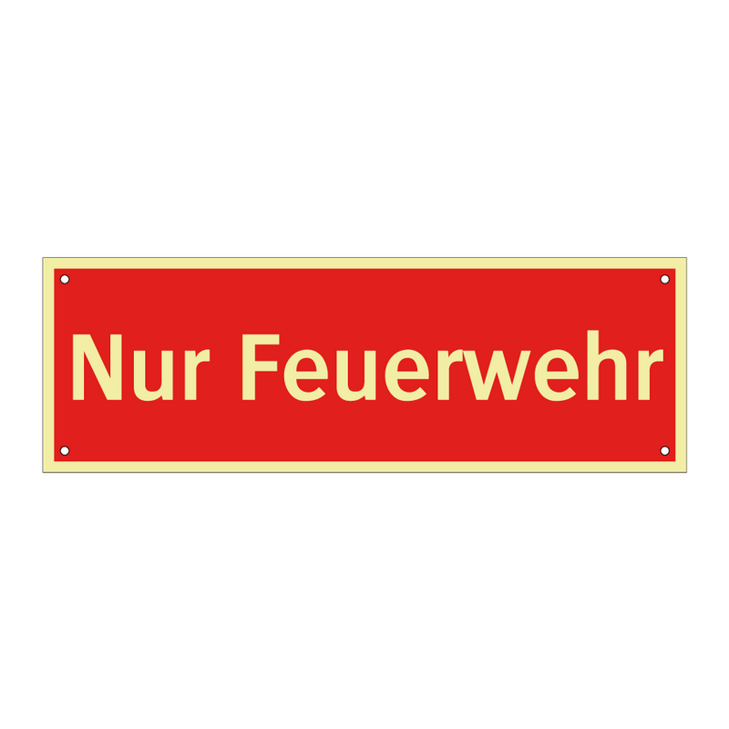 Nur Feuerwehr