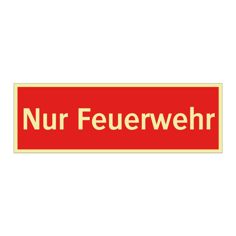 Nur Feuerwehr