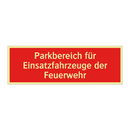 Parkbereich für Einsatzfahrzeuge der Feuerwehr