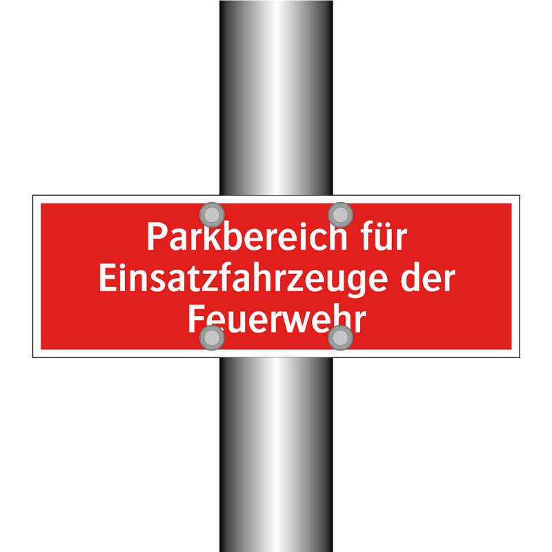 Parkbereich für Einsatzfahrzeuge der Feuerwehr
