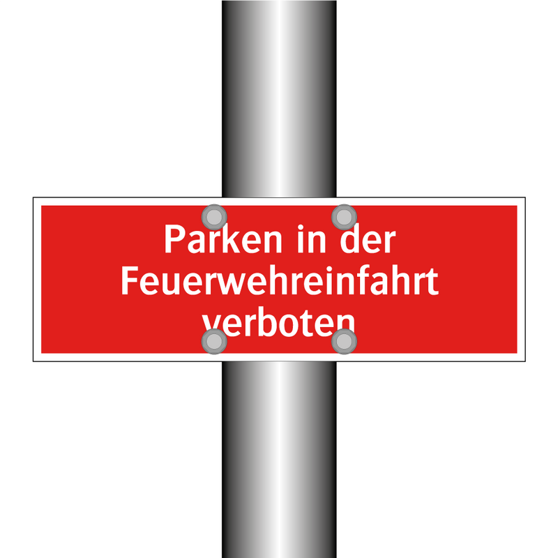 Parken in der Feuerwehreinfahrt verboten