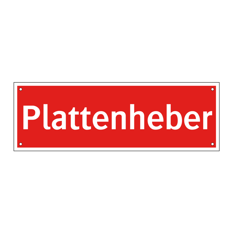 Plattenheber