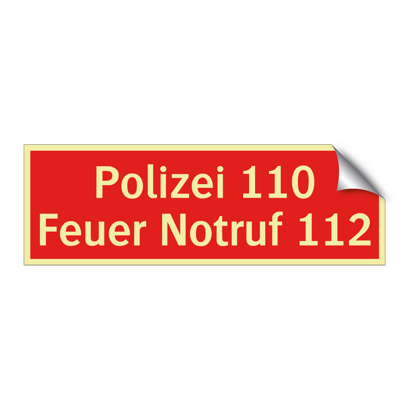 Polizei 110 Feuer Notruf 112