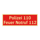 Polizei 110 Feuer Notruf 112
