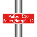 Polizei 110 Feuer Notruf 112