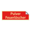 Pulver Feuerlöscher