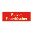 Pulver Feuerlöscher