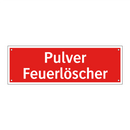 Pulver Feuerlöscher