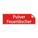 Pulver Feuerlöscher