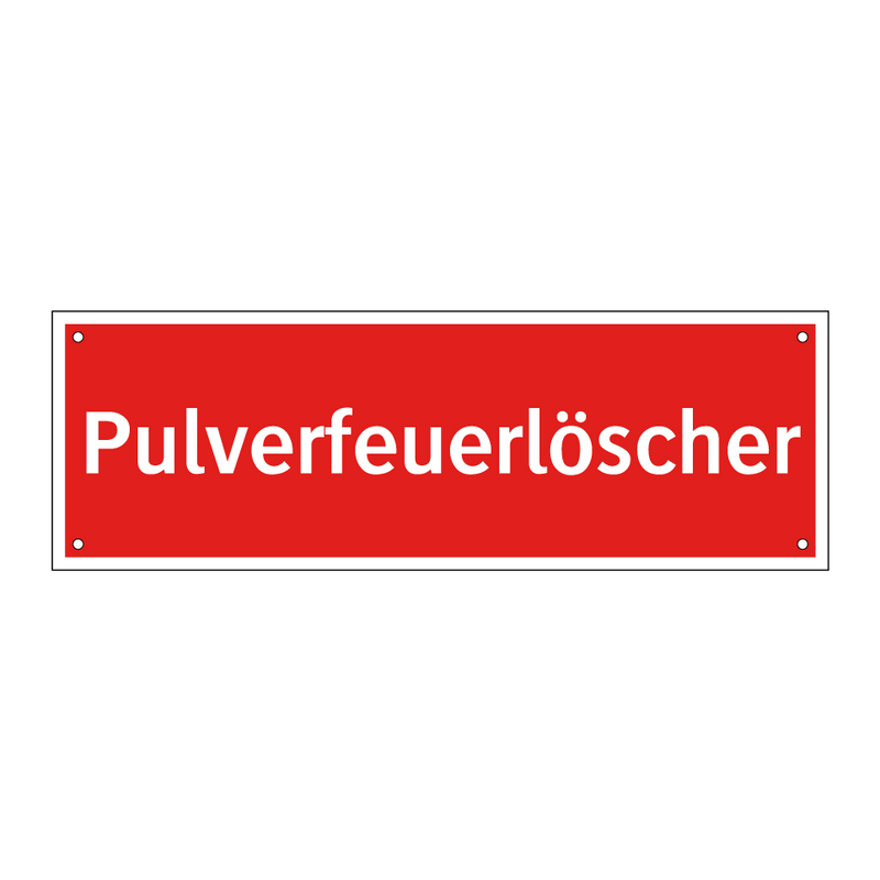 Pulverfeuerlöscher