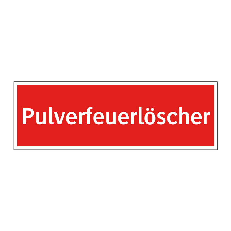 Pulverfeuerlöscher