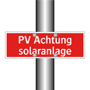 PV Achtung solaranlage