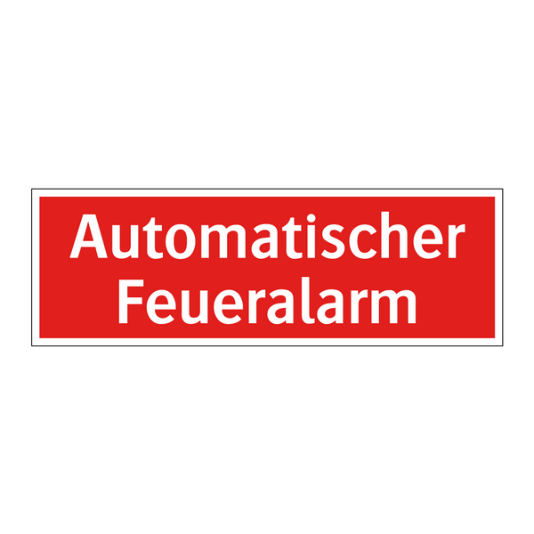Automatischer Feueralarm