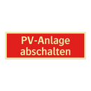PV-Anlage abschalten
