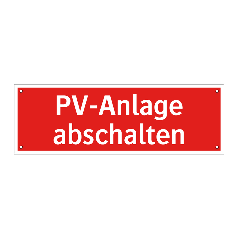 PV-Anlage abschalten