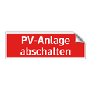 PV-Anlage abschalten