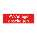 PV-Anlage abschalten