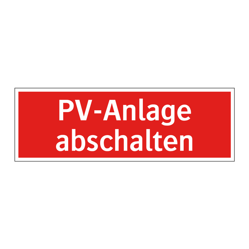 PV-Anlage abschalten