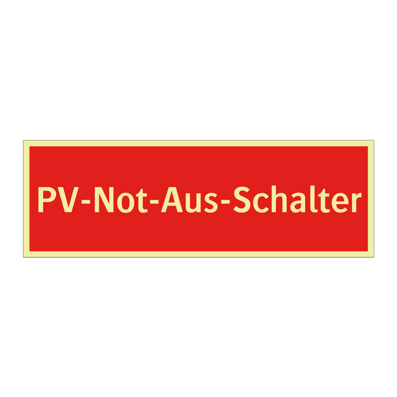 PV-Not-Aus-Schalter